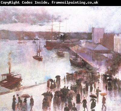 Charles conder Departure of thte OrientCircularQuay (nn02)